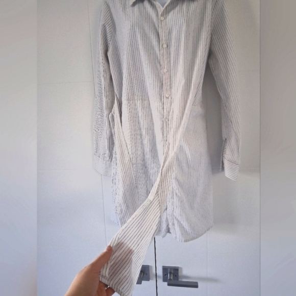 Heartloom/ Felix Shirt Dress/ MIDI/ Tie Waist/ Size US L - Picture 4 of 14